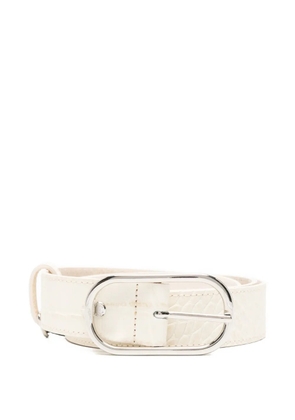HERSKIND oval-buckle leather belt - Neutrals