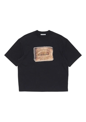Acne Studios graphic-detail organic-cotton T-shirt - Black