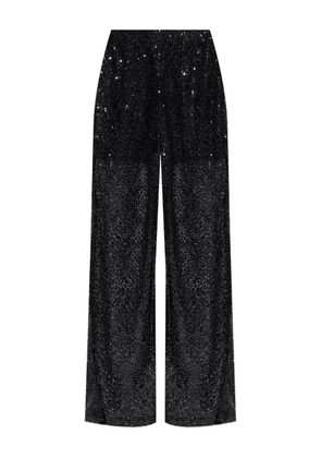Gestuz sequin-embellished trousers - Black