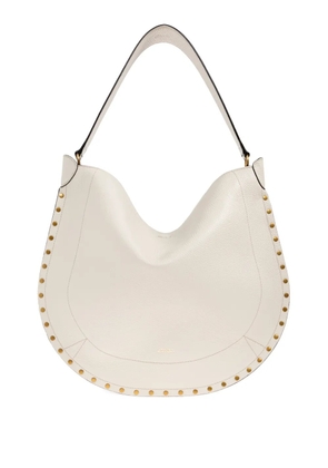 ISABEL MARANT Oskan studded shoulder bag - Neutrals