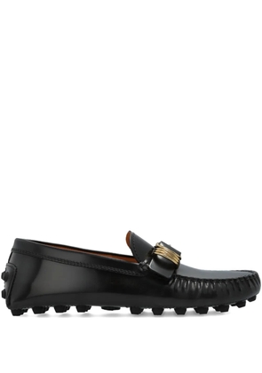 Tod's leather buckle loafers - Black