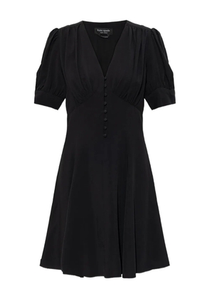 Kate Spade V-neck button mini dress - Black