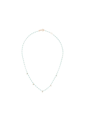 Gigi Clozeau 18kt rose gold diamond beaded necklace