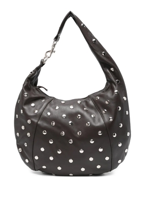 Gimaguas Paula stud-embellished shoulder bag - Brown