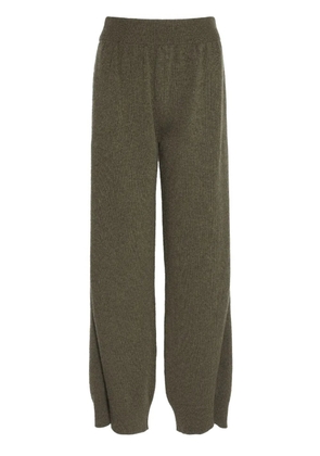 Barrie tapered-leg cashmere trousers - Green