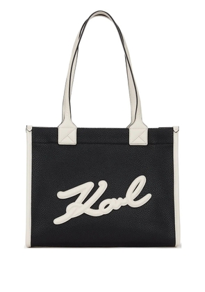 Karl Lagerfeld K/skuare textured tote bag - Black
