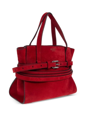 Moschino small buckle-strap tote bag - Red