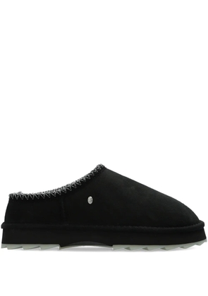 EMU AUSTRALIA sheepskin trim slippers - Black