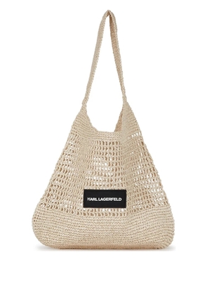 Karl Lagerfeld K/Essential beach bag - Neutrals