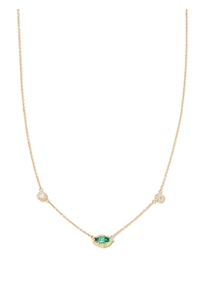 Jacquie Aiche 14kt yellow gold Sophia emerald and diamond necklace