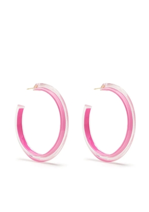 Alison Lou medium Jelly Hoop earrings - Pink