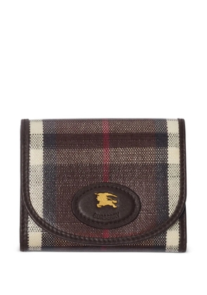 Burberry Highlands compact leather wallet - Red