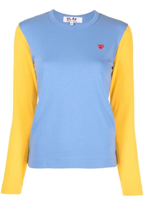 Comme Des Garçons Play two-tone sweater - Blue