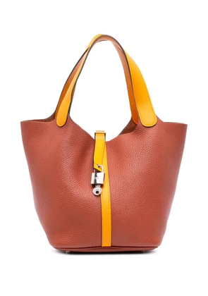 Hermès Pre-Owned 2017 Bicolor Clemence Picotin Lock 22 handbag - Yellow