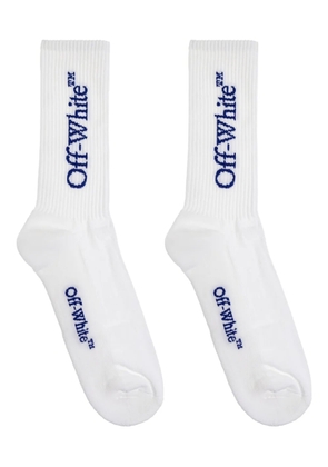 Off-White logo-embroidered cotton socks