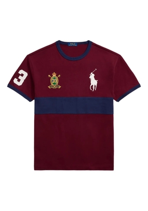 Polo Ralph Lauren patch-details colour-blocked T-shirt - Red