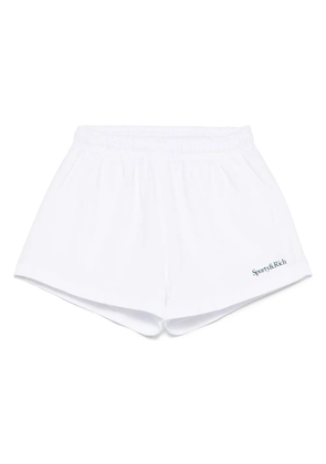 Sporty & Rich logo-print shorts - White