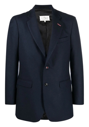 Maison Margiela single-breasted twill blazer - Blue