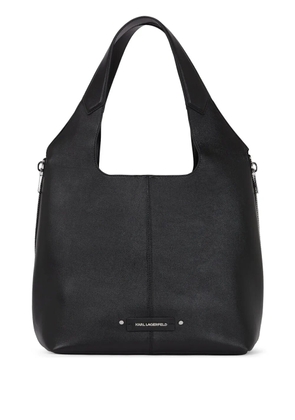Karl Lagerfeld medium leather tote bag - Black