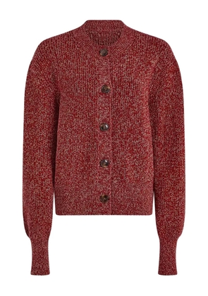 Varley speckled rib cardigan - Red