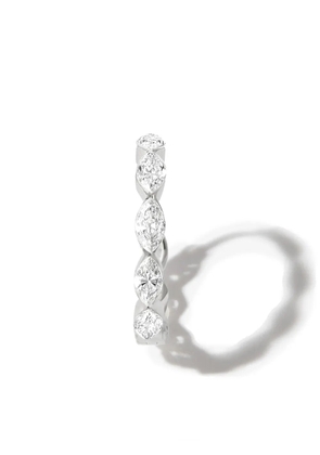 MARIA TASH 18kt white gold diamond hoop earring - Silver