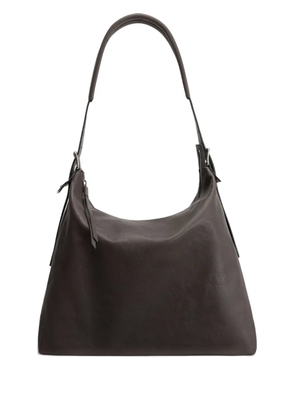 LEMAIRE Belted Hobo leather shoulder bag - Brown