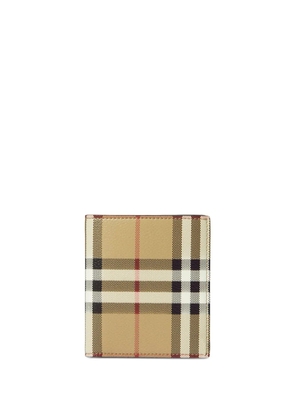 Burberry check-print bifold wallet - Neutrals