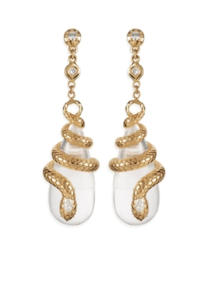 Jacquie Aiche 14kt yellow gold Sophia diamond dangle earrings