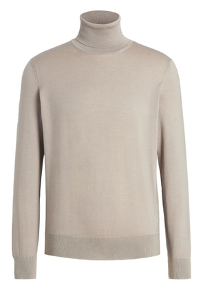 Zegna roll-neck sweater - Neutrals