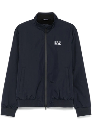 Ea7 Emporio Armani logo-print jacket - Blue