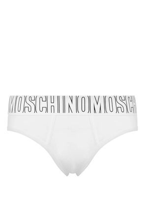 Moschino logo-waistband briefs - White