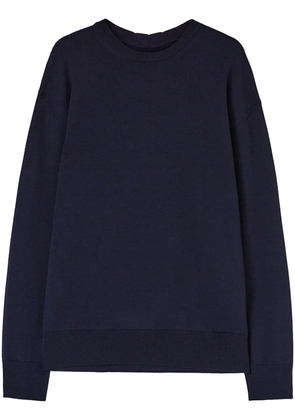 Jil Sander fine-knit wool jumper - Blue