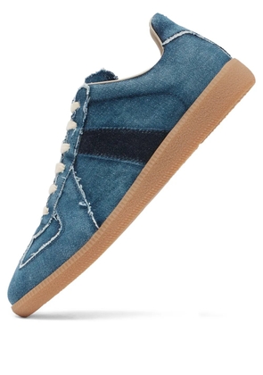 Maison Margiela Ripped Replica lace-up sneakers - Blue