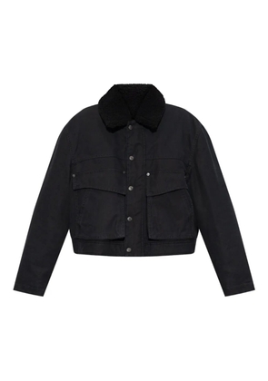DSQUARED2 flap-pocket sherpa-collar jacket - 900 BLACK