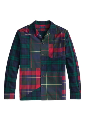 Polo Ralph Lauren plaid-pattern patchwork shirt - Green
