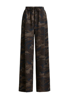Essentiel Antwerp Itchy camouflage-textured trousers - Brown