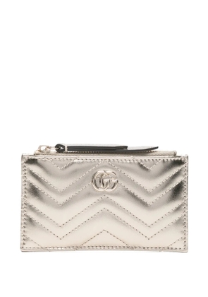 Gucci chevron GG wallet - Silver