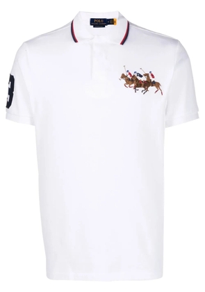 Polo Ralph Lauren Triple-Pony cotton polo shirt - White