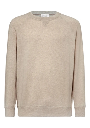 Brunello Cucinelli round-neck knit jumper - Neutrals
