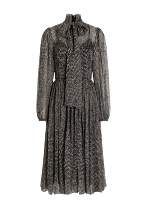 Dolce & Gabbana chevron tie dress - Black