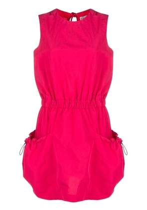 Moncler sleeveless cotton mini dress - Pink