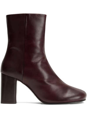 LEMAIRE Anatomic block-heel round-toe boots - Brown