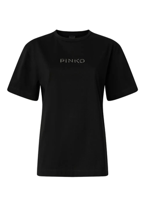 PINKO strass T-shirt - Black