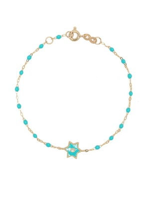 Gigi Clozeau 18kt yellow gold Étoile diamond bracelet - Blue
