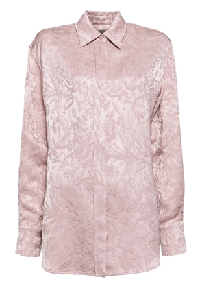 Golden Goose floral-embroidered shirt - Pink