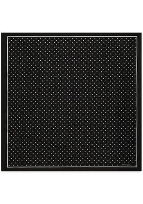 Dolce & Gabbana polka-dot silk scarf - Black
