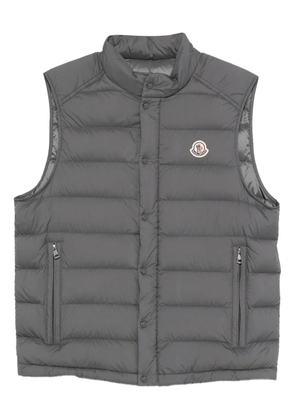 Moncler zip quilted gilet - Grey