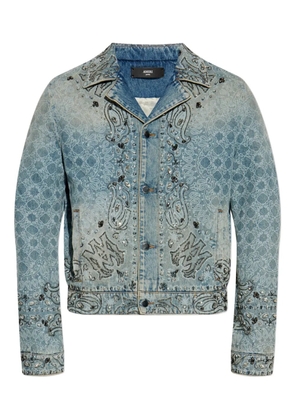 AMIRI embellished paisley jacket - Blue