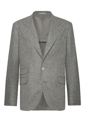 Brunello Cucinelli flecked-effect blazer - Grey