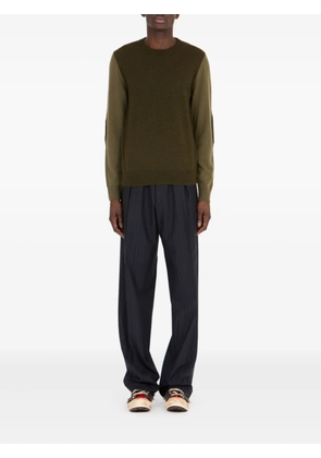 Maison Margiela elbow-patch crew-neck sweater - Green